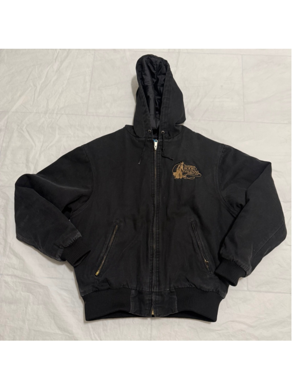 Tri-Mountain California Rodeo Salinas Canvas Hooded Jacket Size Men’s Medium